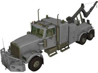 Wreck Recovery Truck 3D Model 3D Preview