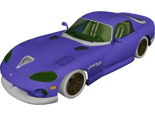 Dodge Viper GTS (1992) 3D Model