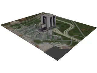 Vehicle Assembly Building 3D Model 3D Preview