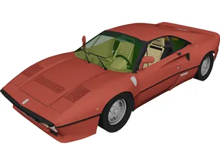 Ferrari 288 GTO (1984) 3D Model 3D Preview