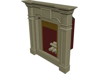 Fireplace 3D Model 3D Preview
