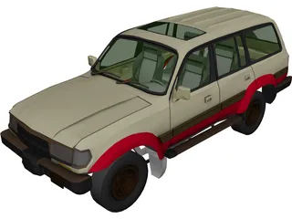Toyota Land Cruiser (1980) 3D Model 3D Preview
