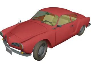 Volkswagen Karmann Ghia (1968) 3D Model