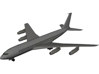 Boeing 707 3D Model 3D Preview