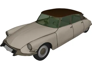 Citroen DS19 (1966) 3D Model