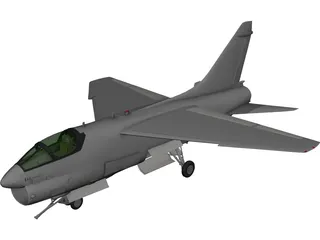 A-7 Corsair II 3D Model