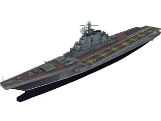 Kiev Russian Aircraft Carrier 3D Model 3D Preview