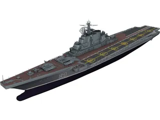 Kiev Russian Aircraft Carrier 3D Model