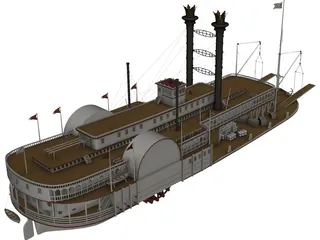 Mississippi Queen 3D Model