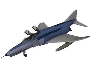 McDonnell Douglas F-4 Phantom II 3D Model 3D Preview
