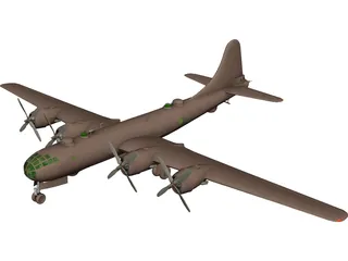 Boeing B-29 Superfortress 3D Model