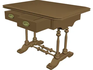 Table Biedermeier 3D Model