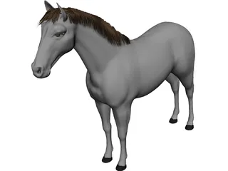 Cavalo modelo 3D gratuito - .3ds .obj .max .blend .fbx .dwg .dxf - Free3D