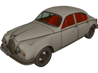 Jaguar Mark II (1962) 3D Model