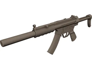 Heckler And Koch MP5 3D Model