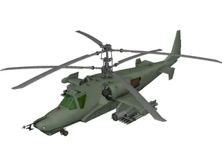 Kamov Ka-50 Hokum 3D Model