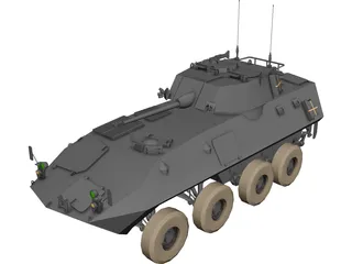 Lav 25 Piranha 3D Model