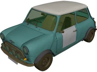 Mini Cooper S (1964) 3D Model
