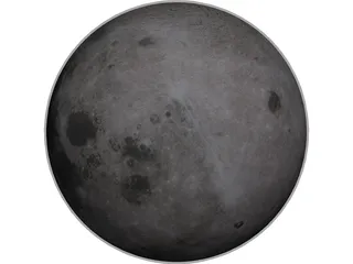 Planet Moon 3D Model