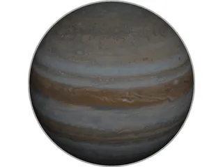 Planet Jupiter 3D Model 3D Preview