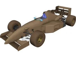 F1 Tyrrell Yamaha (1994) 3D Model