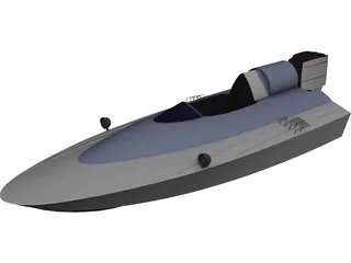 Outboard Racer 3D Model