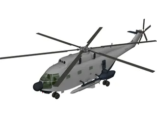 Aerospatiale SA 321 Super Frelon 3D Model