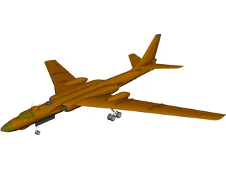 Tupolev Tu-16 Badger 3D Model