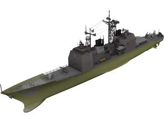 Valley Forge Ticonderoga Class 3D Model 3D Preview