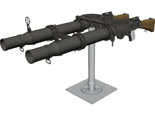 Lewis Mark I (.303 in) 3D Model