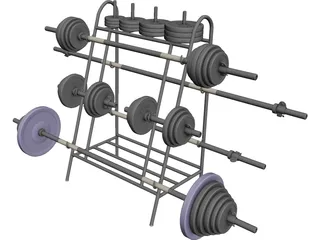 B Weight Lifting Senior (30 mm) 3D Model