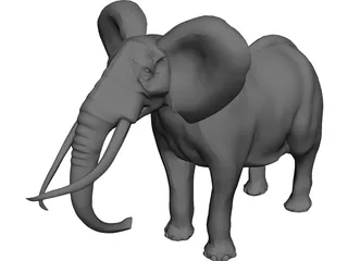 Elephant 3D Model