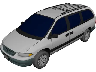 Plymouth Grand Voyager (1996) 3D Model