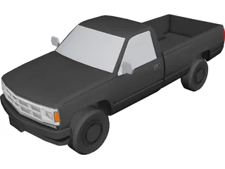 Chevrolet S10 Pickup (1991) 3D Model