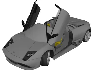 Lamborghini Murcielago LP640 Roadster 3D Model