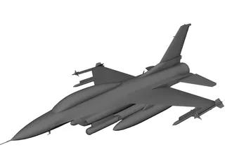 F-16D 3D Model