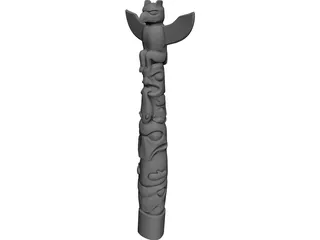 Totem Pole 3D Model