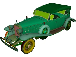 Cadillac V16M (1932) 3D Model