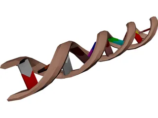 DNA Molecule 3D Model 3D Preview
