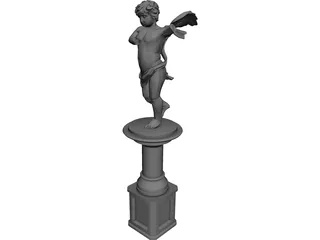 Cupid Statue 3D Model