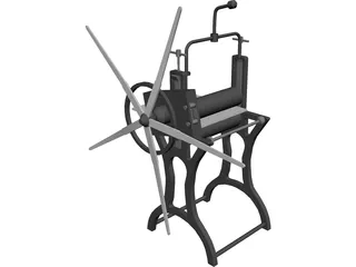 Antique Press 3D Model