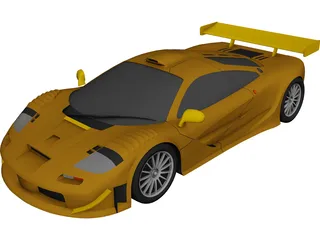 McLaren F1 GT1 (1997) 3D Model