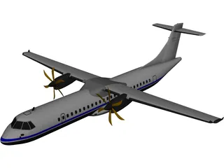 ATR 72 3D Model