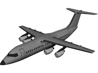 British Aerospace BAe 146-300 3D Model 3D Preview