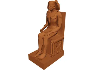 Khafre Statue 3D Model