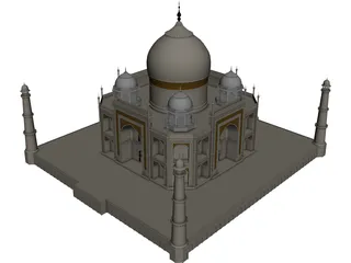 Taj Mahal 3D Model 3D Preview