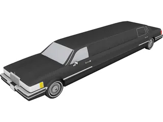 Lincoln Limousine 3D Model