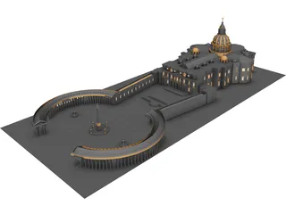 St. Peter's Basilica 3D Model