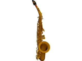 Saxophone 3D Model 3D Preview