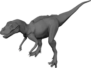 Acrocanthosaurus 3D Model 3D Preview